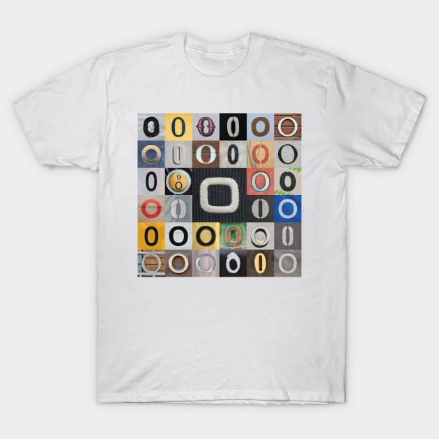 Nick's Type Art: O T-Shirt by Nick Verburgt